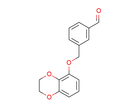 3-((2,3-dihydrobenzo[b][1,4]dioxin-5-oxy)methyl)benzaldehyde