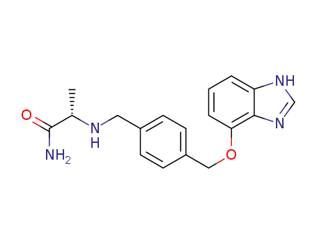 (S)-2-((4-(((1H-benzo[d]imidazol-4-yl)oxy)methyl)benzyl)amino)propanamide
