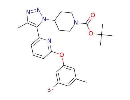 tert-Butyl 4-(5-(6-(3-Bromo-5-methylphenoxy)pyridin-2-yl)-4-methyl-1H-1,2,3-triazol-1-yl)piperidine-1-carboxylate