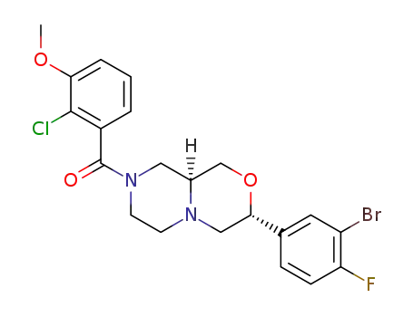[(3R,9aS)-3-(3-bromo-4-fluorophenyl)-3,4,6,7,9,9a-hexahydro-1H-pyrazino[2,1-c][1,4]oxazin-8-yl]-(2-chloro-3-methoxyphenyl)methanone