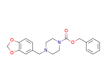 benzyl 4-(benzo[d][1,3]dioxol-5-ylmethyl)piperazine-1-carboxylate