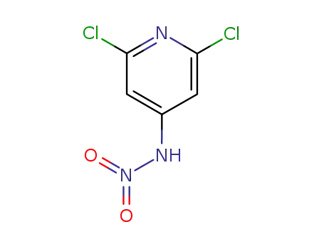 Molecular Structure of 2587-03-3 (2,6-Dichloro-4-nitraminopyridine)