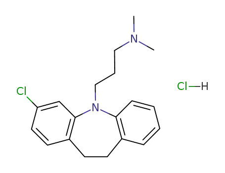 5H-Dibenz[b,f]azepine-5-propanamine,3-chloro-10,11-dihydro-N,N-dimethyl-, hydrochloride (1:1)