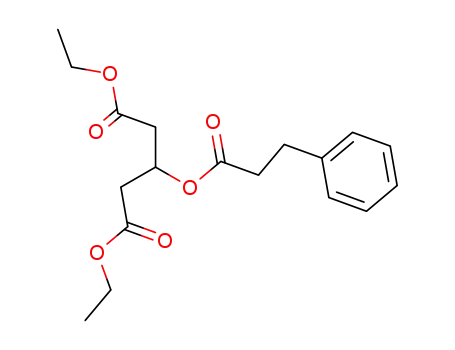 3-(3-Phenyl-propionyloxy)-pentanedioic acid diethyl ester