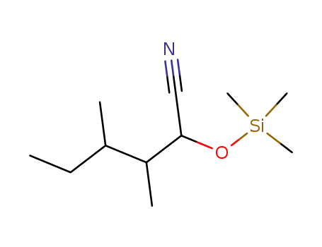 3,4-Dimethyl-2-trimethylsilanyloxy-hexanenitrile