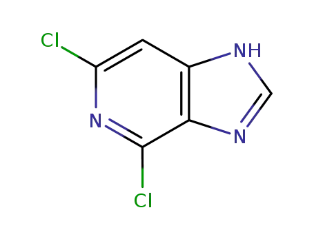 Molecular Structure of 2589-12-0 (4,6-DICHLOROIMIDAZO[4,5-C]PYRIDINE)