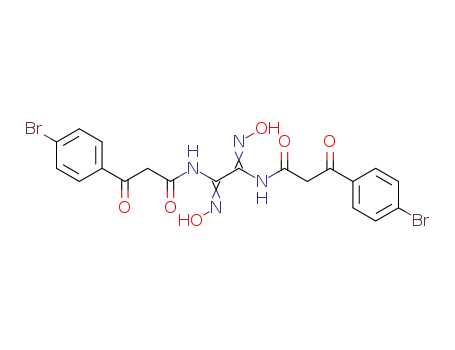 3-(4-Bromo-phenyl)-N-{2-[3-(4-bromo-phenyl)-3-oxo-propionylamino]-1,2-bis-[(E)-hydroxyimino]-ethyl}-3-oxo-propionamide