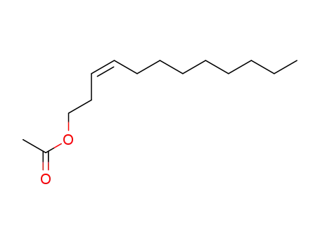 Molecular Structure of 38363-24-5 ((3Z)-dodec-3-en-1-yl acetate)
