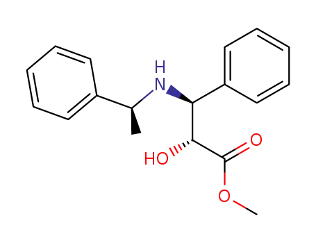 methyl (2R,3S)-2-hydroxy-3-phenyl-3-<(S)-1-methylbenzylamino>propanoate