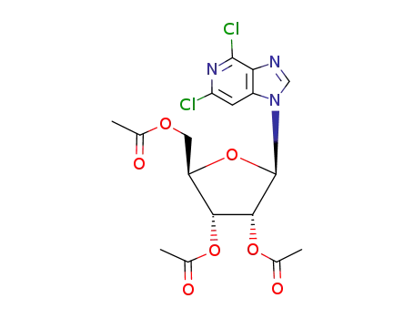 2,6-dichloro-9-(2,3,5-tri-O-acetyl-β-D-ribofuranosyl)-3-deazapurine