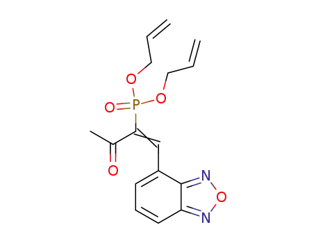 {1-[1-Benzo[1,2,5]oxadiazol-4-yl-meth-(Z)-ylidene]-2-oxo-propyl}-phosphonic acid diallyl ester
