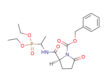 (S)-2-[1-(Diethoxy-phosphoryl)-ethylcarbamoyl]-5-oxo-pyrrolidine-1-carboxylic acid benzyl ester