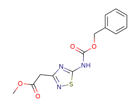 methyl 2-(5-benzyloxycarbonylamino-1,2,4-thiadiazol-3-yl)acetate