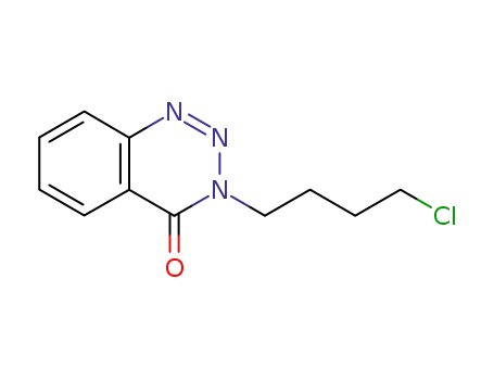 Molecular Structure of 158659-66-6 (1,2,3-Benzotriazin-4(3H)-one, 3-(4-chlorobutyl)-)