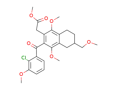 methyl 7-(2-chloro-3-methoxybenzoyl)-1,2,3,4-tetrahydro-5,8-dimethoxy-2-methoxymethyl-6-naphthylacetate