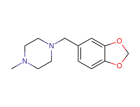 Molecular Structure of 55500-12-4 (1-Methyl-4-(3,4-methylenedioxybenzyl)piperazine)