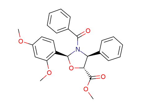 methyl-(4S,5R)-N-benzoyl-2-(2,4-dimethoxyphenyl)-4-phenyl-5-oxazolidine carboxylate