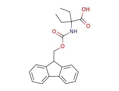 Molecular Structure of 218926-46-6 (2-(((9H-fluoren-9-yl)Methoxy)carbonylaMino)-2-ethylbutanoic acid)