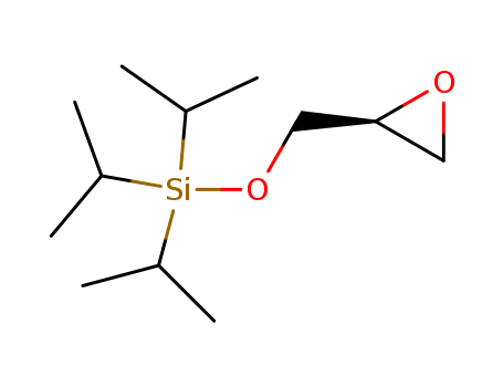 Molecular Structure of 185140-87-8 (Silane, tris(1-methylethyl)[(2S)-oxiranylmethoxy]-)