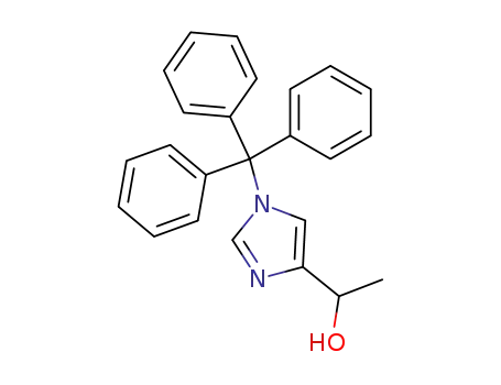 Molecular Structure of 62256-50-2 (1-(1-Trityl-1H-imidazol-4-yl)-ethanol)