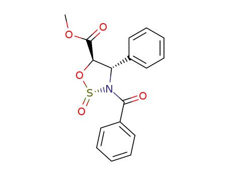 3-N-benzoyl-4-phenyl-(4S,5R)-2-oxo-1,2,3-oxathiazolidine methyl ester