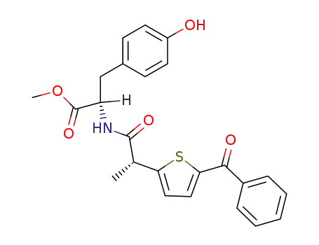 methyl N-[(2R)-2-(5-benzoylthien-2-yl)propanoyl]-(S)-tyrosinate