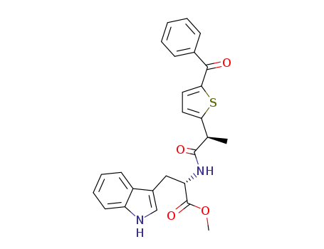 methyl N-[(2S)-2-(5-benzoylthien-2-yl)propanoyl]-3-(1H-indol-3-yl)-(S)-alaninate
