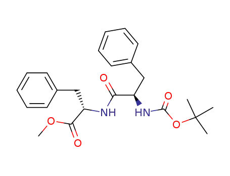 Molecular Structure of 94202-58-1 (methyl N-(tert-butoxycarbonyl)phenylalanylphenylalaninate)