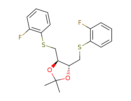 (4R,5R)-4,5-Bis-(2-fluoro-phenylsulfanylmethyl)-2,2-dimethyl-[1,3]dioxolane