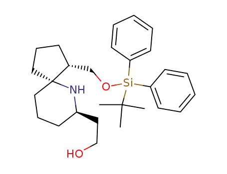 2-[(1S,5S,7R)-1-(tert-Butyl-diphenyl-silanyloxymethyl)-6-aza-spiro[4.5]dec-7-yl]-ethanol