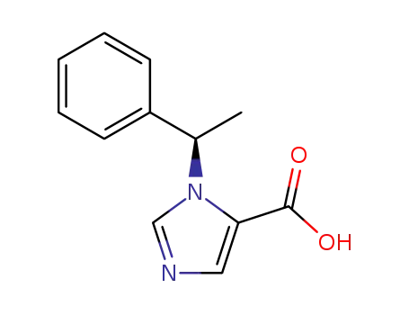 Molecular Structure of 56649-48-0 ((R)-(+)-1-(1-PHENYLETHYL)-1H-IMIDAZOLE-5-CARBOXYLIC ACID)