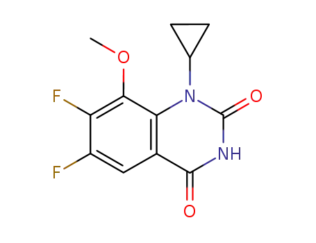 1-cyclopropyl-6,7-difluoro-8-methoxyquinazoline-2,4(1H,3H)-dione