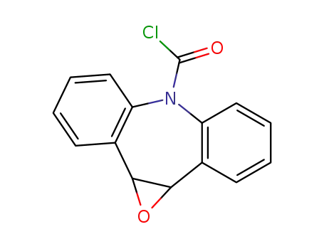 Molecular Structure of 41359-09-5 (Iminostilbene 10,11-Epoxide-N-carbonyl Chloride)