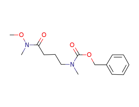 Molecular Structure of 868618-71-7 (Carbamicacid, [4-(methoxymethylamino)-4-oxobutyl]methyl-, phenylmethyl ester (9CI))
