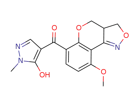 (5-hydroxy-1-methyl-1H-pyrazol-4-yl)-(9-methoxy-3a,4-dihydro-3H-chromeno[4,3-c]isoxazolin-6-yl)methanone