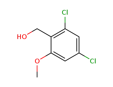 Molecular Structure of 911718-18-8 (Benzenemethanol, 2,4-dichloro-6-methoxy-)