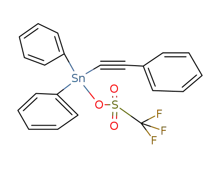 (C6H5)2Sn(CCC6H5)OSO2CF3