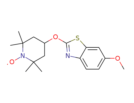4-(6'-methoxy-benzothiazole-2'-yloxy)-1-oxyl-2,2,6,6-tetramethylpiperidine