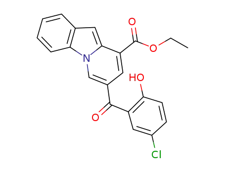 1-ethoxycarbonyl-3-(2'-hydroxy-5'-chloro-benzoyl)-benzo[b]indolizine