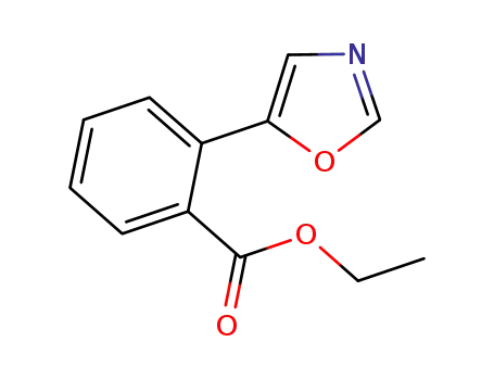 Molecular Structure of 1186127-15-0 (Ethyl 2-(5-Oxazolyl)benzoate)