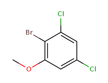 Molecular Structure of 73931-43-8 (Benzene, 2-bromo-1,5-dichloro-3-methoxy-)