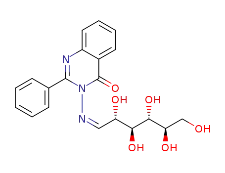 2-phenyl-3-{(1Z)-(2,3,4,5,6-pentahydroxyhexylidene)amino}quinazolin-4(3H)-one
