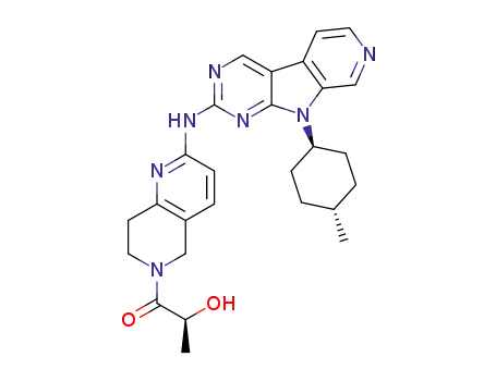 (S)-2-hydroxy-1-[2-({9-[(1r,4r)-4-methylcyclohexyl]-9H-pyrido[4',3':4,5]pyrrolo[2,3-d]pyrimidin-2-yl}amino)-7,8-dihydro-1,6-naphthyridin-6(5H)-yl]propan-1-one