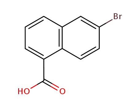 Molecular Structure of 51934-38-4 (6-bromonaphthalene-1-carboxylic acid)