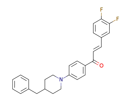 (E)-1-(4-(4-benzylpiperidin-1-yl)phenyl)-3-(3,4-difluorophenyl)prop-2-en-1-one