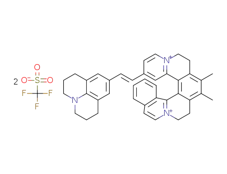 (rac)-(E)-13-(2-(1,2,3,5,6,7-hexahydropyrido[3,2,1-ij]quinolin-9-yl)vinyl)-6,7-dimethyl-4,5,8,9-tetrahydroisoquinolino[1,2-a]pyrido[1,2-k][2,9]phenanthroline-3,10-diium trifluoromethanesulfonate