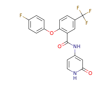2-(4-fluorophenoxy)-N-(2-oxo-1,2-dihydropyridin-4-yl)-5-(trifluoromethyl)benzamide