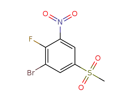 1-bromo-2-fluoro-5-(methylsulfonyl)-3-nitrobenzene