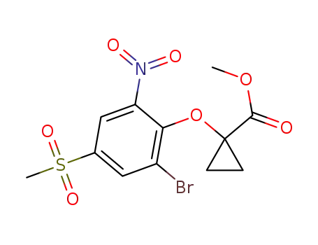 methyl 1-[2-bromo-4-(methylsulfonyl)-6-nitrophenoxy]cyclopropanecarboxylate