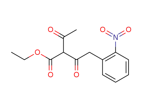 Molecular Structure of 61417-33-2 (Benzenebutanoic acid, a-acetyl-2-nitro-b-oxo-, ethyl ester)